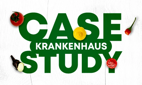 Case Study Schriftzug Krankenhaus